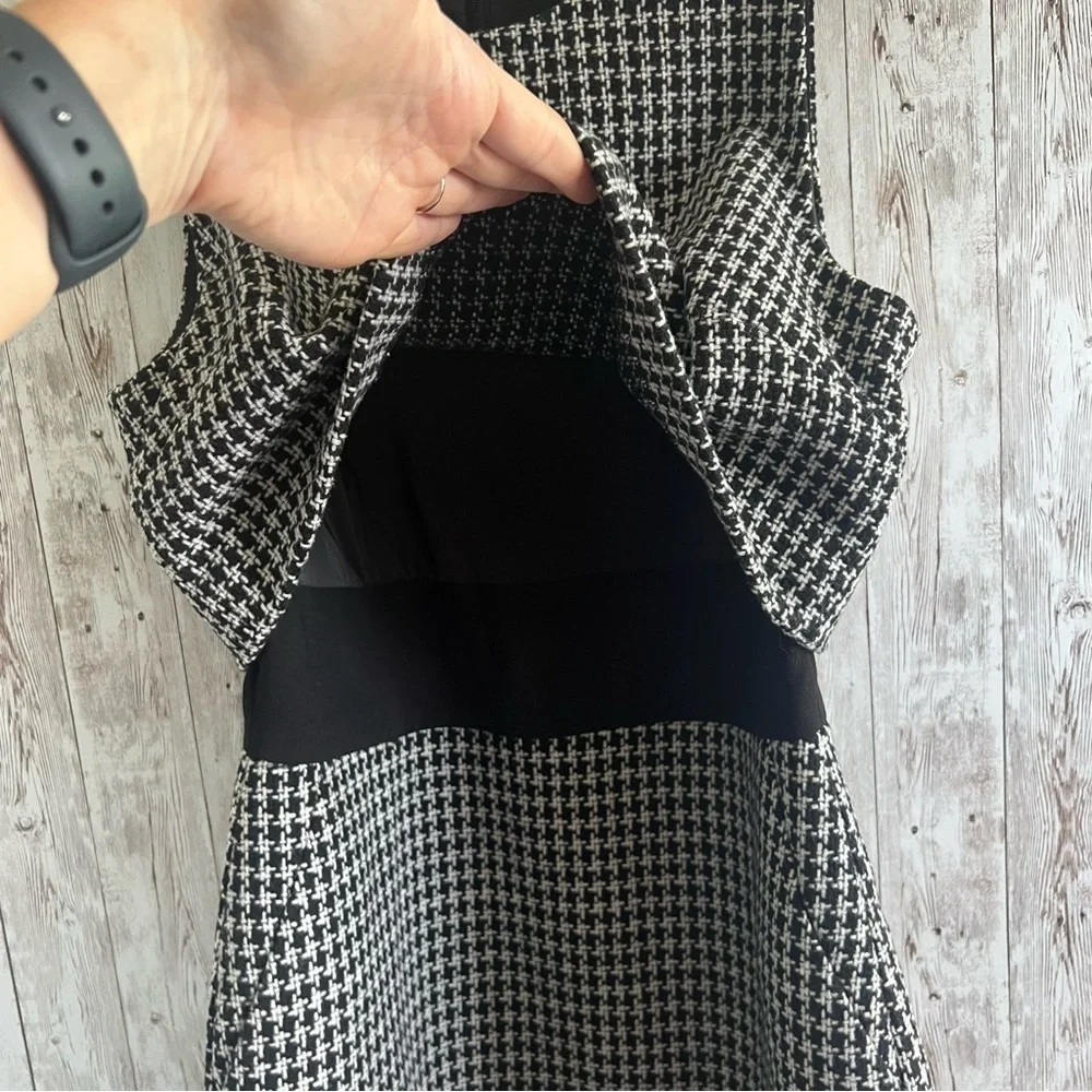 J. Crew Tweed Houndstooth Dress 6